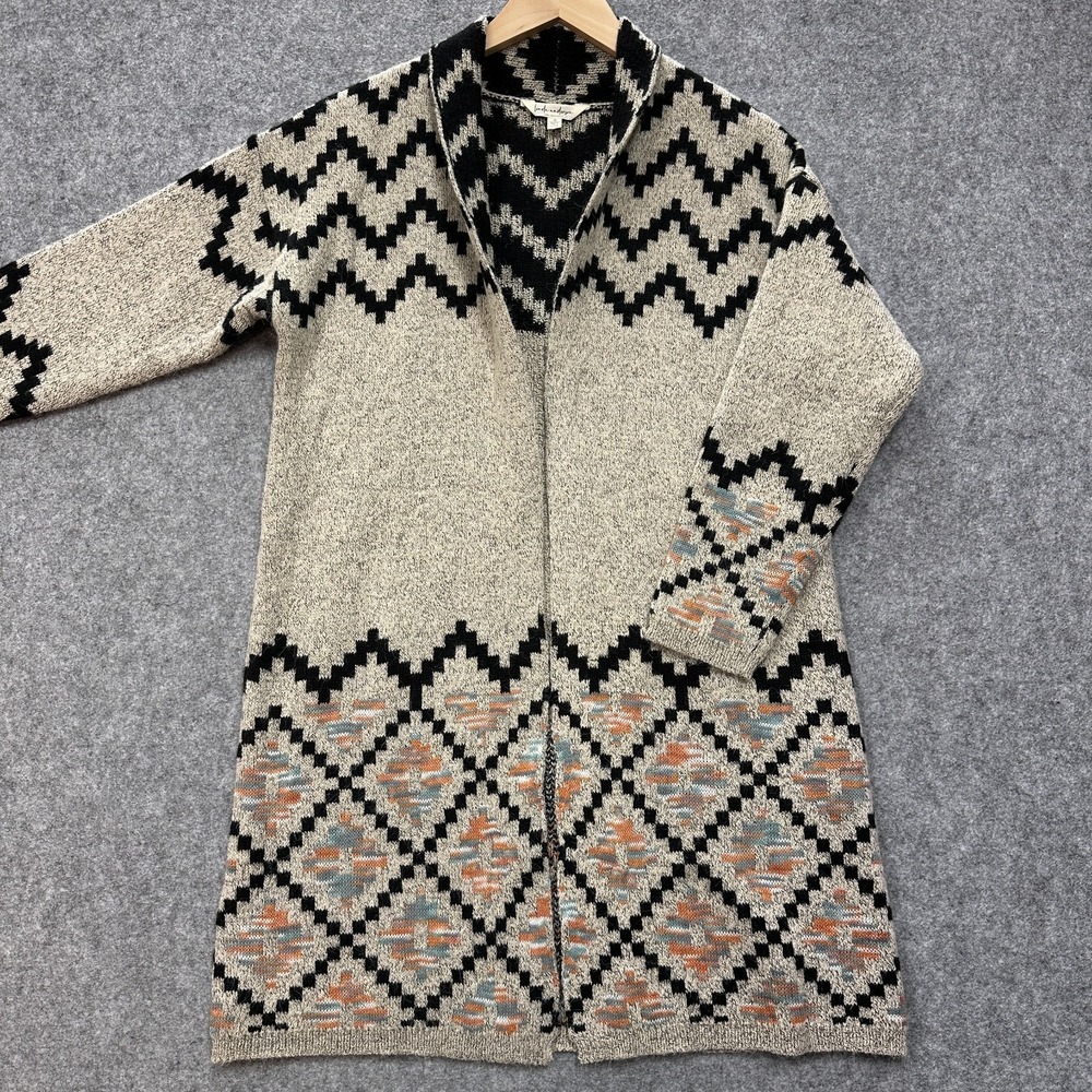 Linda Anderson Long Cardigan Womens S Desert Horizon Shawl Type Beige Southwest‎